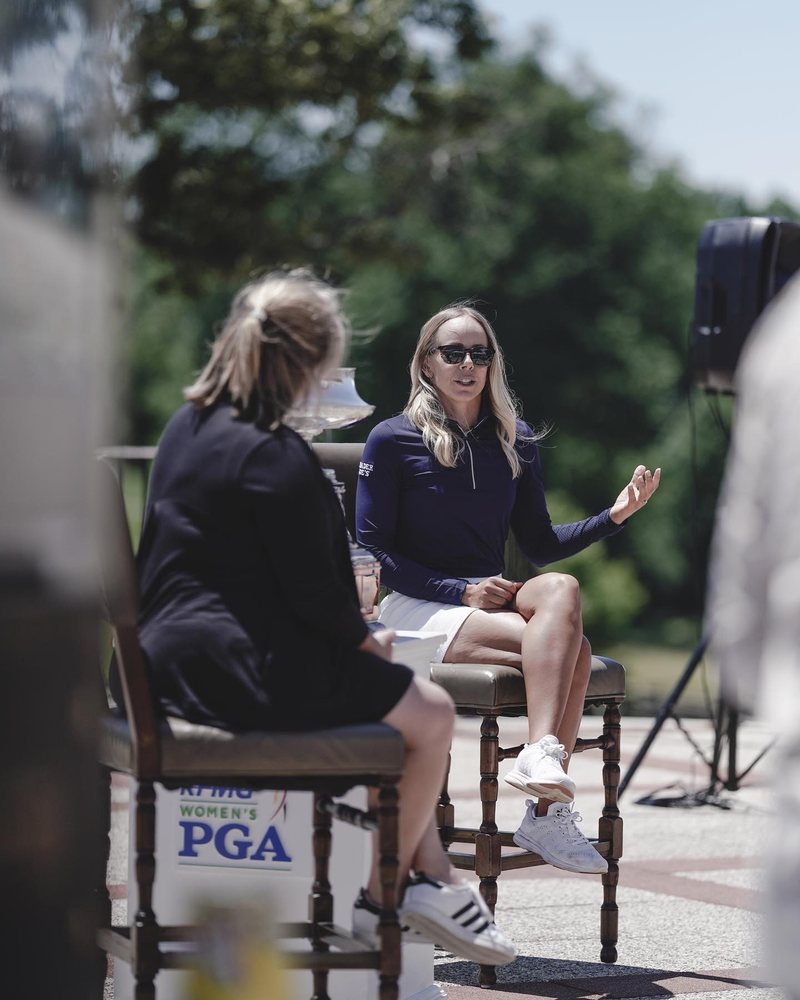 Pernilla Lindberg: on stage at the kpmg women’s pga championship